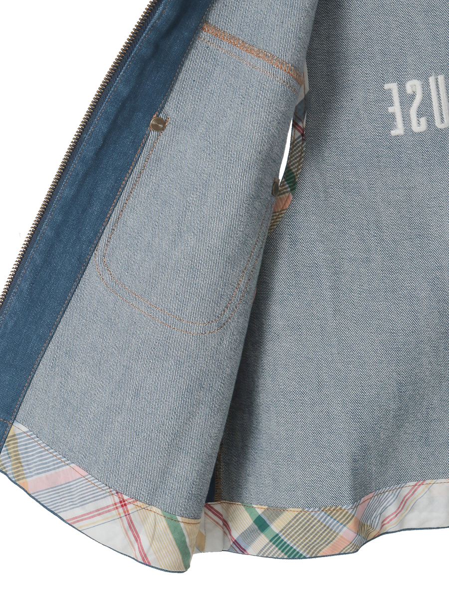 テディベア刺繍デニムベスト 詳細画像 クロ 16