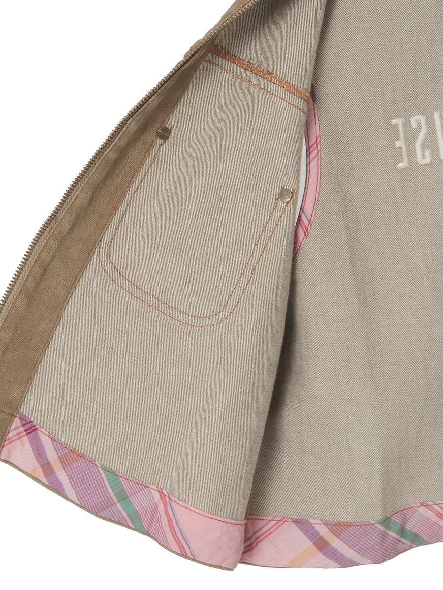 テディベア刺繍デニムベスト 詳細画像 クロ 8