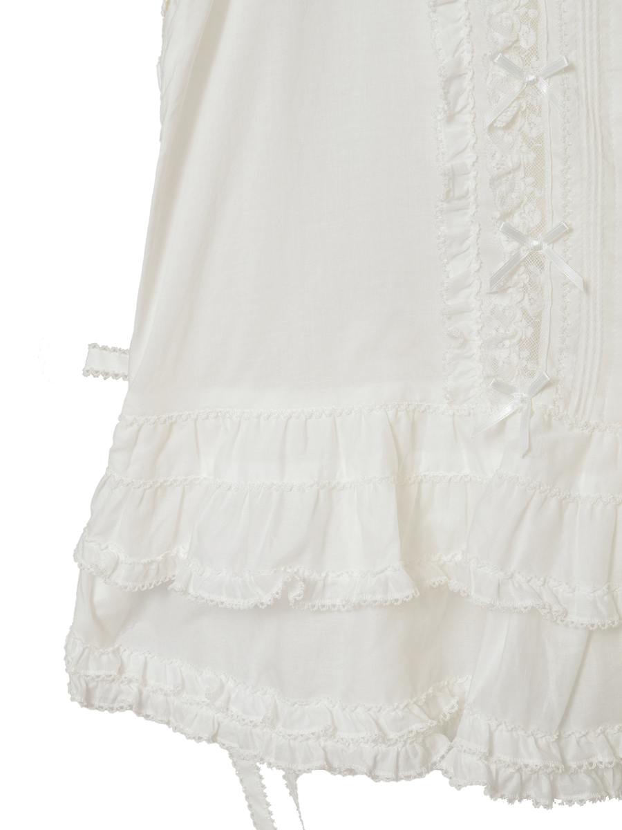 フランス製レース使いローンベスト 詳細画像 キナリ 9