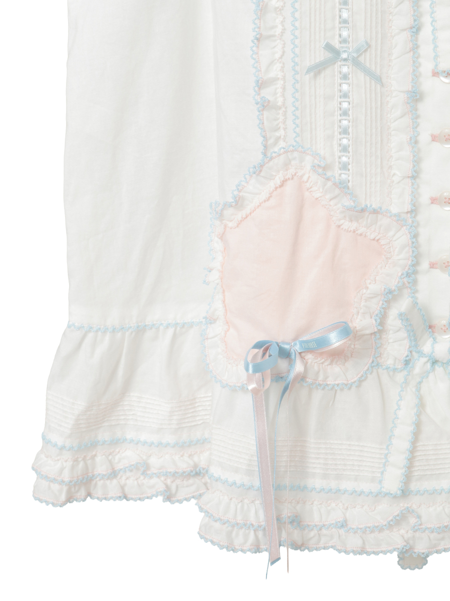 星ワッペン使いフード付きオーバーベスト 詳細画像 キナリ 9