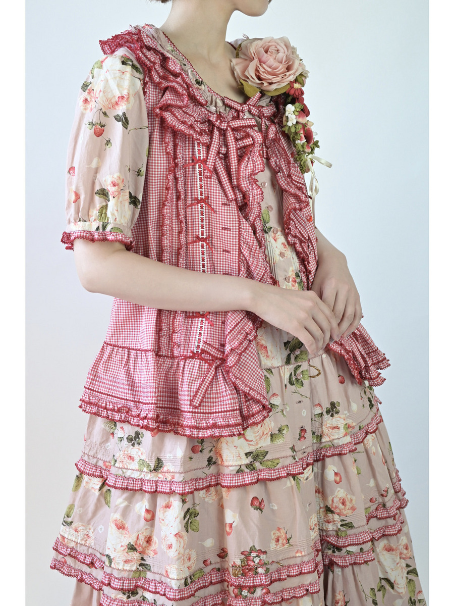 ～Special item～オーバーベストブラウス 詳細画像 ハーブグリーンギンガム 11