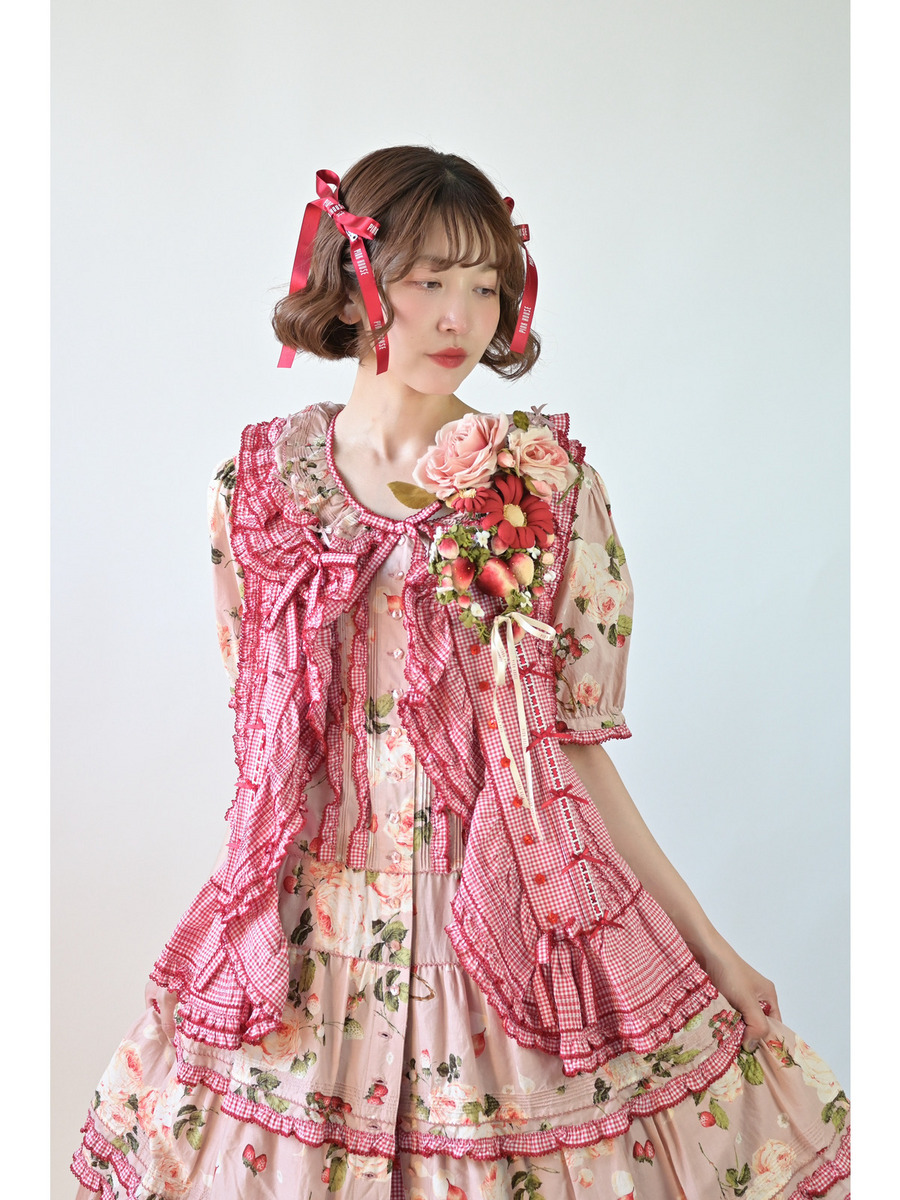 ～Special item～オーバーベストブラウス 詳細画像 ハーブグリーンギンガム 9