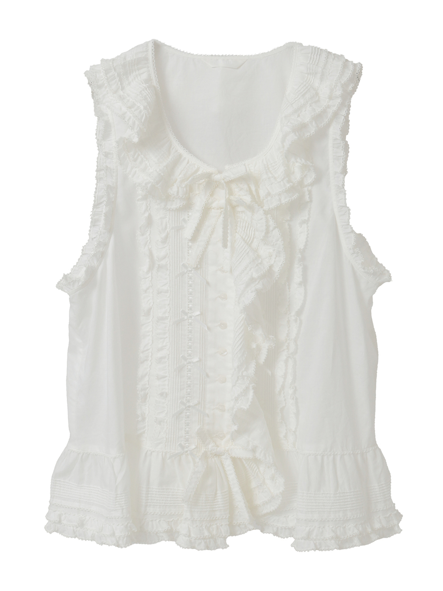 ～Special item～オーバーベストブラウス 詳細画像 シロ無地 1