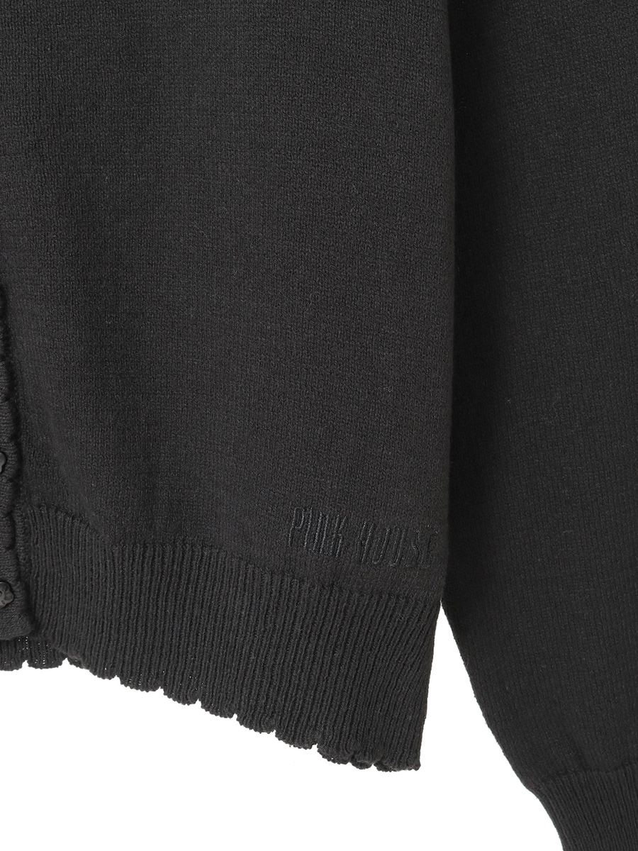 ロゴワンポイント刺繍カーディガン 詳細画像 アカ 7