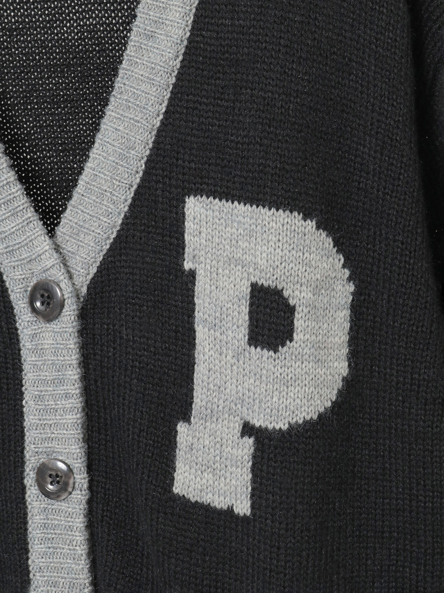 うさぎ顔ぐるみモチーフ付きニットカーディガン 詳細画像 ピンク 8