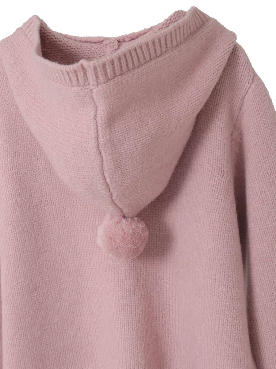 PHロゴワッペン付きフードニットカーディガン 詳細画像 ショコラ 16