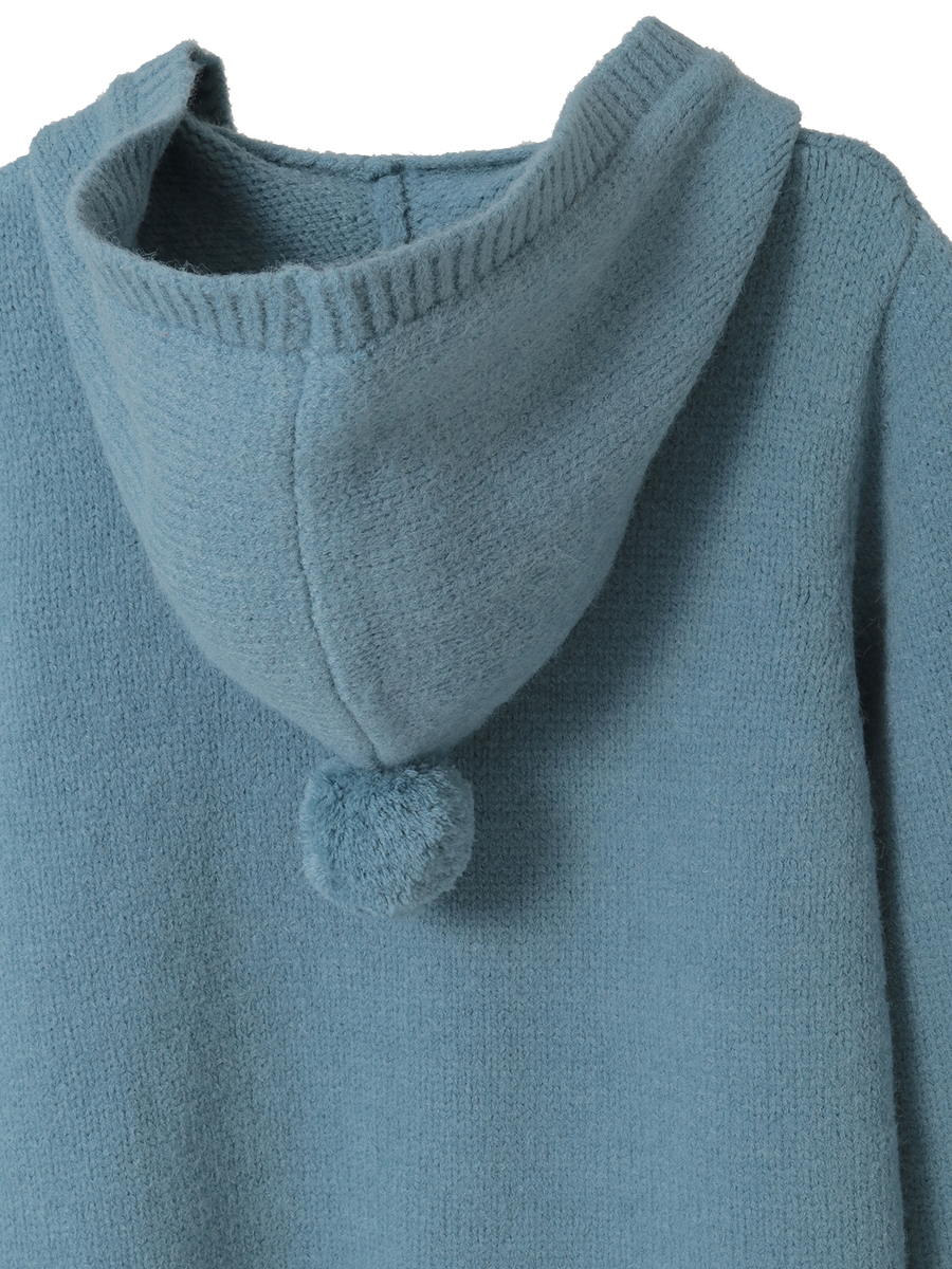 PHロゴワッペン付きフードニットカーディガン 詳細画像 ショコラ 18