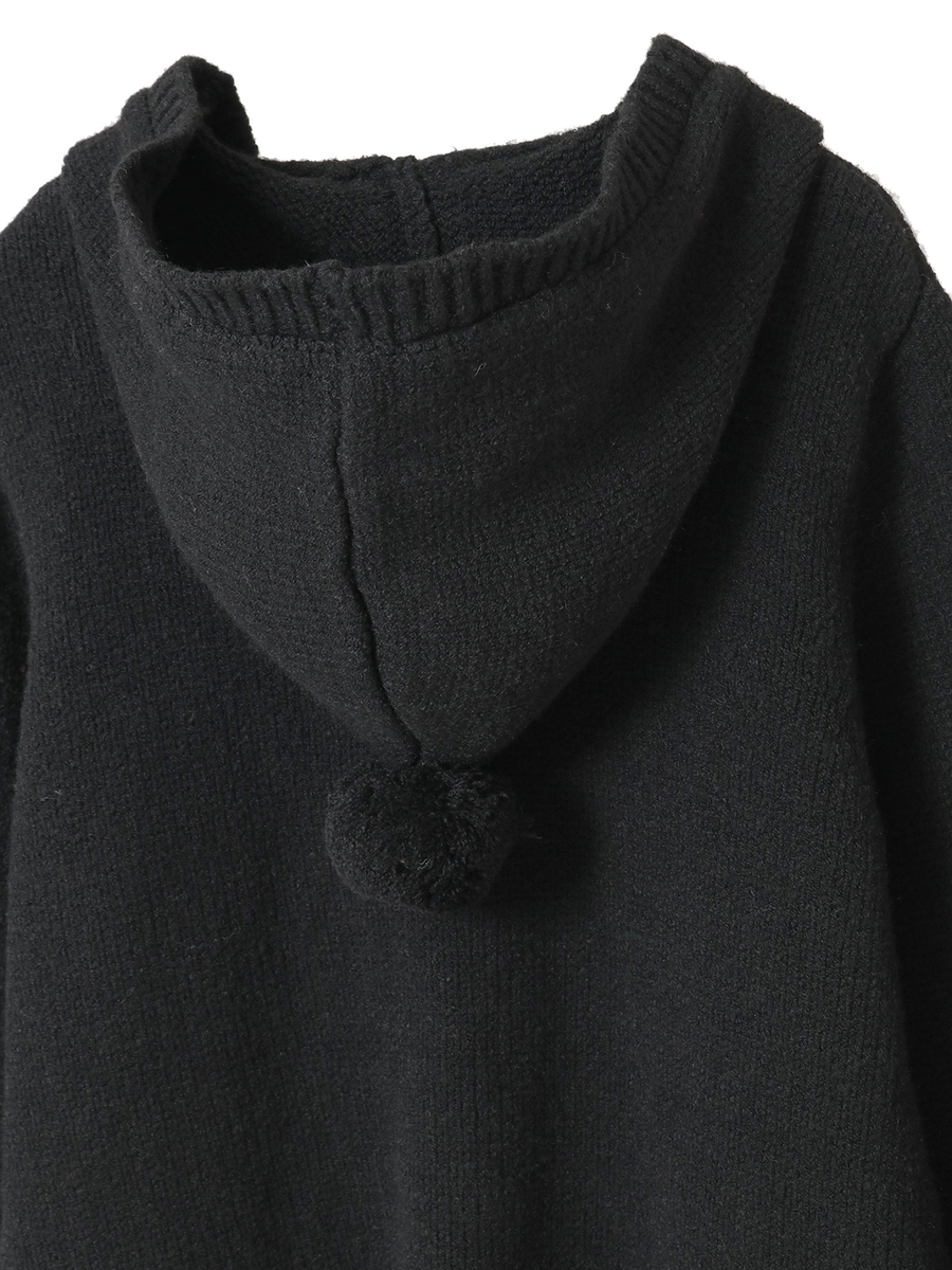 PHロゴワッペン付きフードニットカーディガン 詳細画像 ショコラ 20