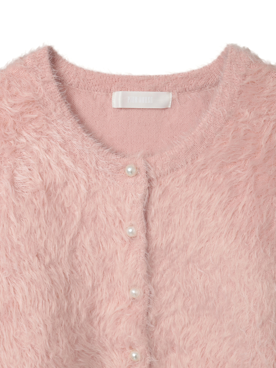 ふわふわニットカーディガン 詳細画像 サックス 3