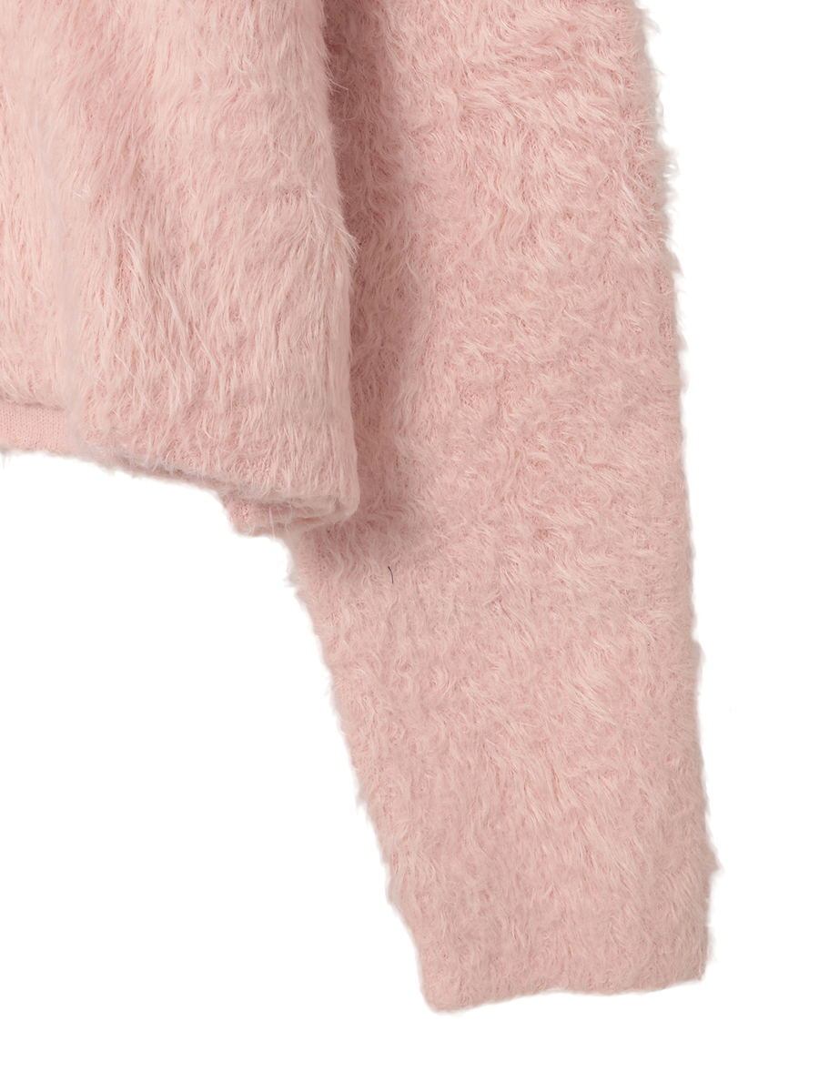 ふわふわニットカーディガン 詳細画像 サックス 4