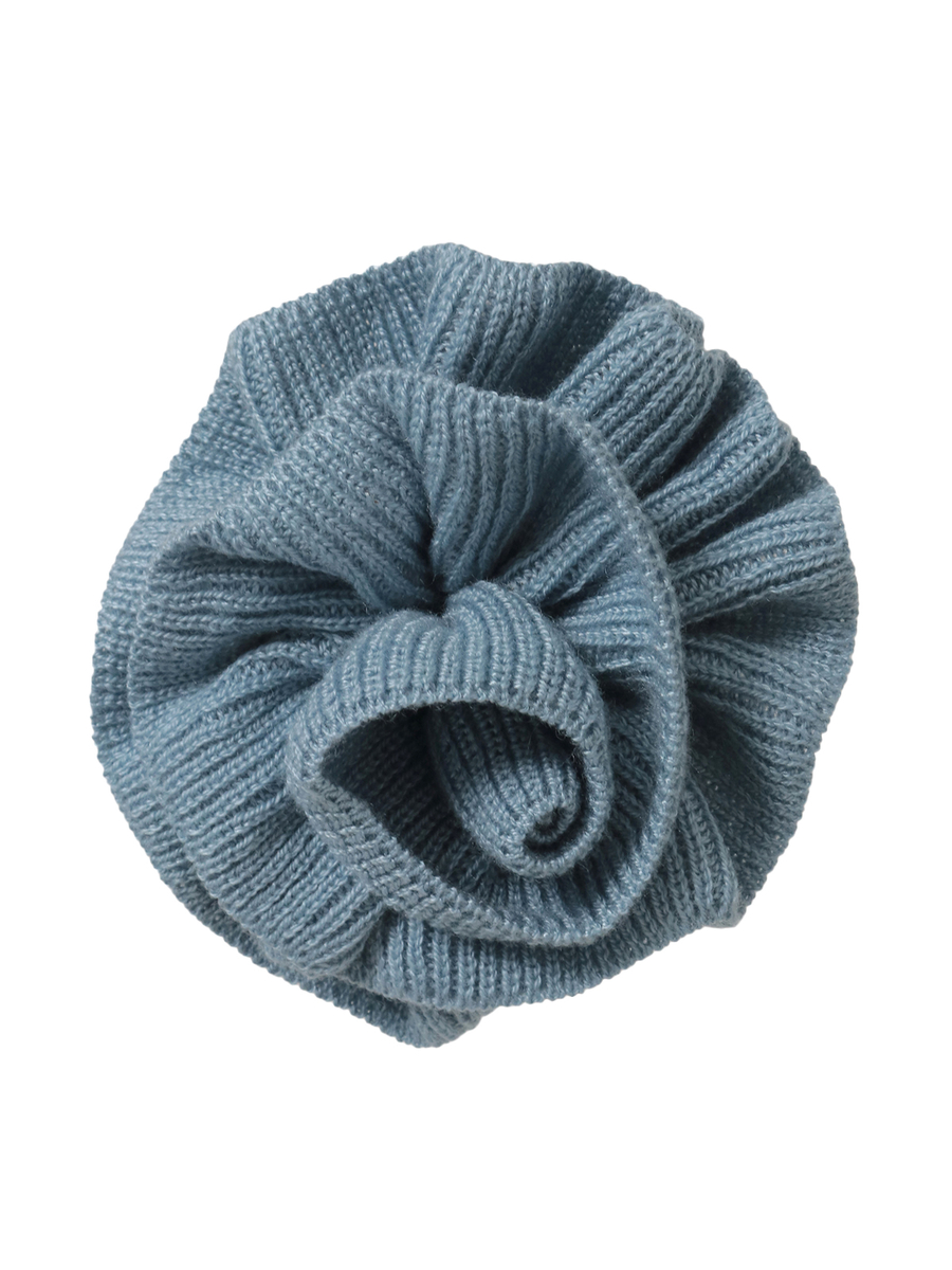 フラワーモチーフブローチ付きフリルニット 詳細画像 キナリ 8