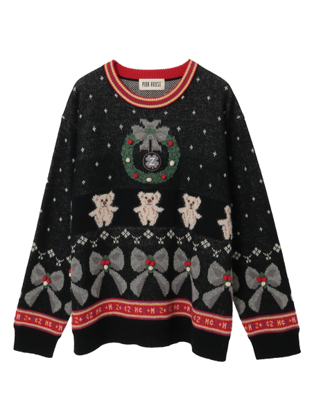 PINK HOUSE×Momocloポップルモチーフニット