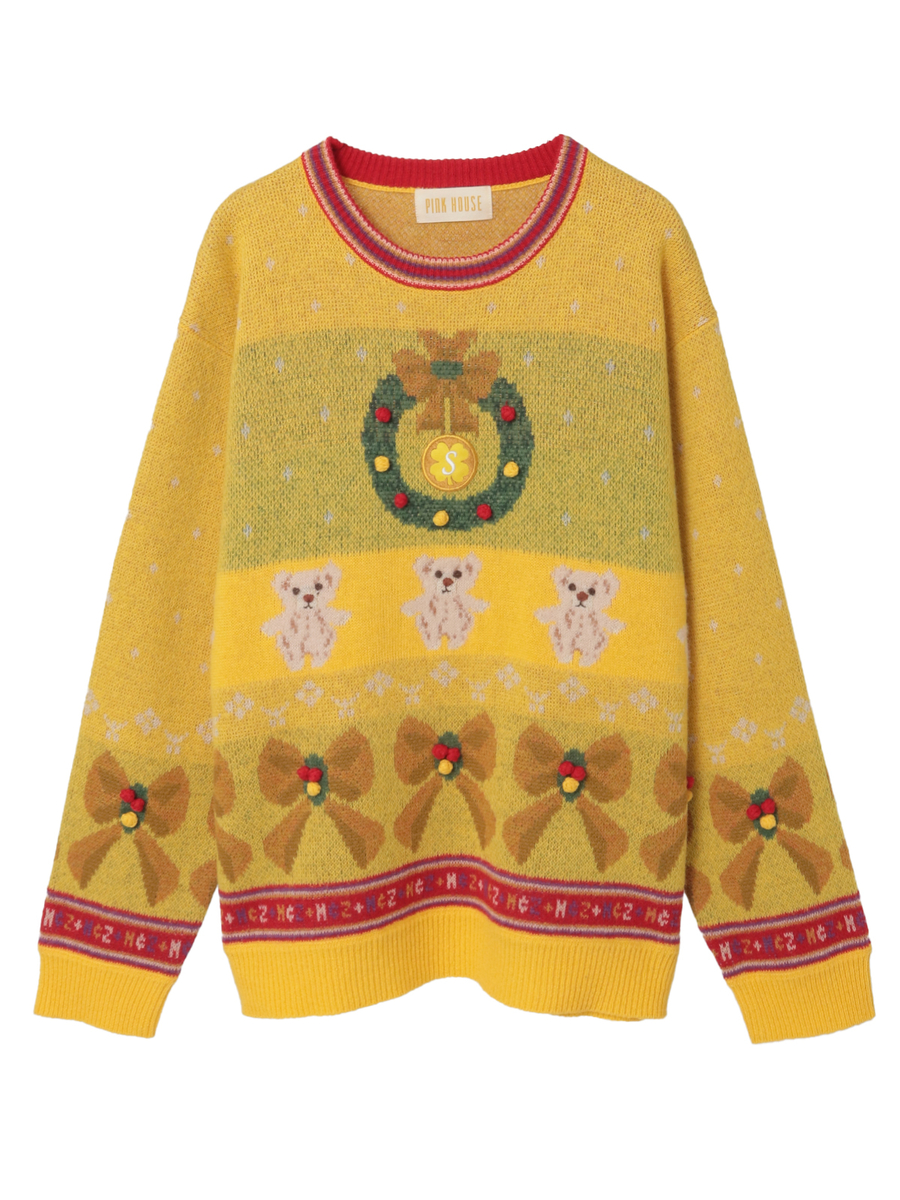 PINK HOUSE×Momocloポップルモチーフニット 詳細画像 ピンク 1