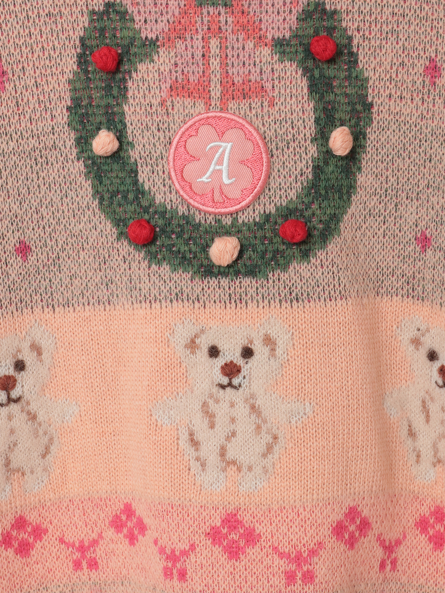 PINK HOUSE×Momocloポップルモチーフニット 詳細画像 ピンク 11