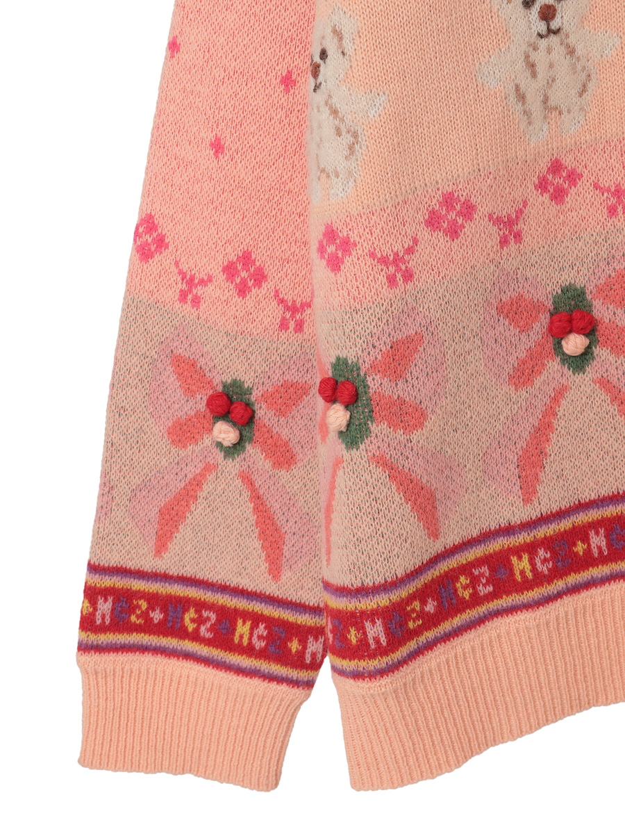 PINK HOUSE×Momocloポップルモチーフニット 詳細画像 ピンク 12