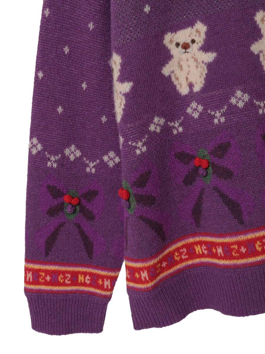 PINK HOUSE×Momocloポップルモチーフニット 詳細画像 ピンク 14