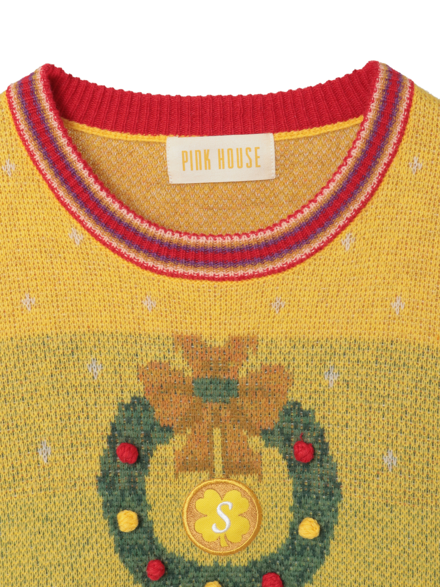 PINK HOUSE×Momocloポップルモチーフニット 詳細画像 ピンク 3