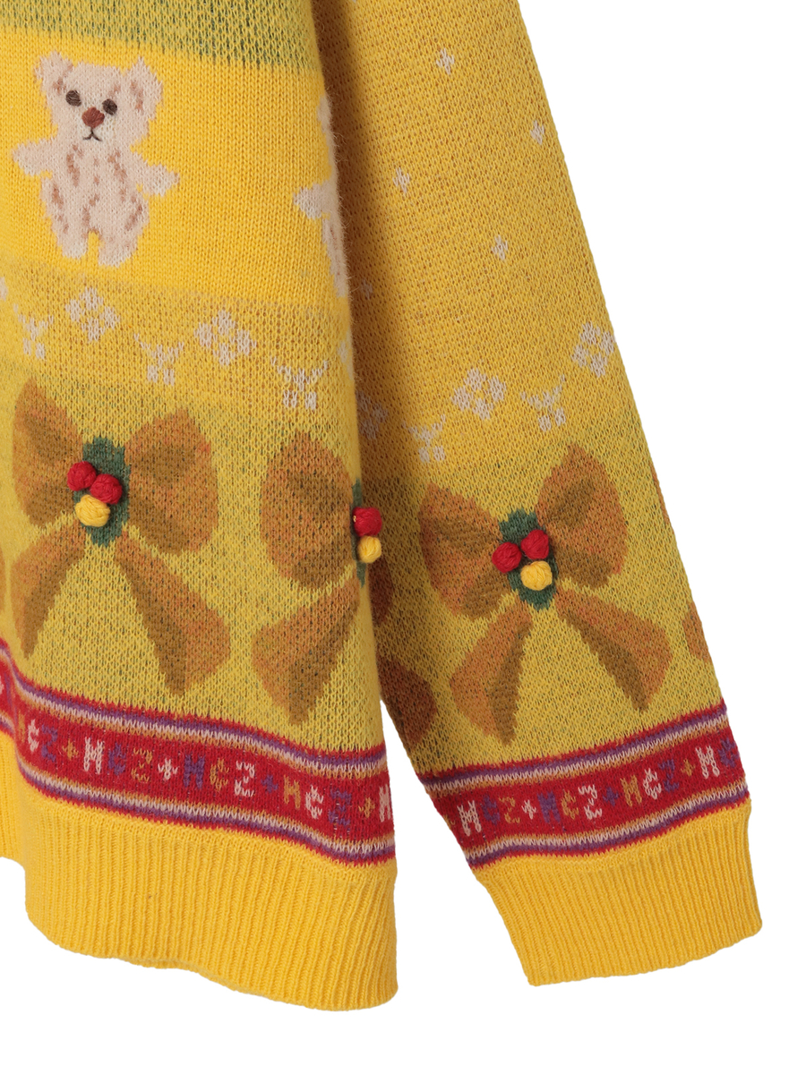 PINK HOUSE×Momocloポップルモチーフニット 詳細画像 ピンク 4