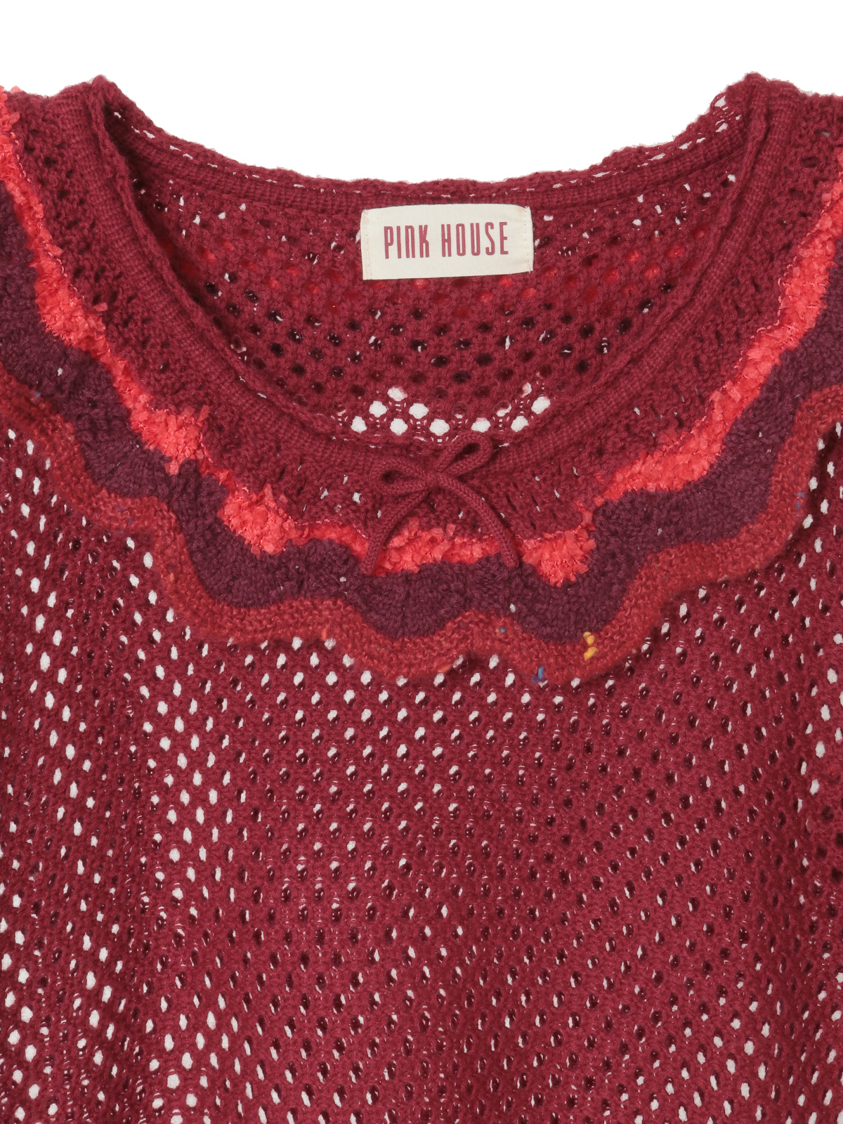 フローラルフリル使い透かしニット｜ピンクハウスオフィシャル