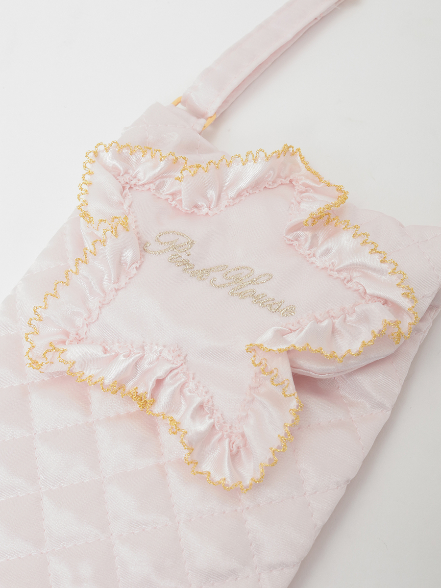 星形ワッペン付きキルティングスマホポシェット 詳細画像 ソライロ 3