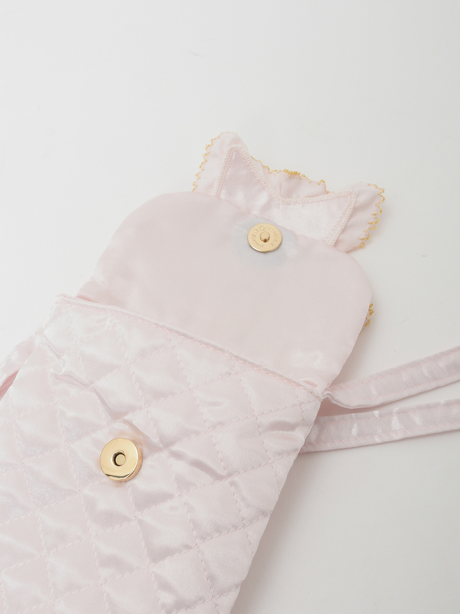 星形ワッペン付きキルティングスマホポシェット 詳細画像 ソライロ 5