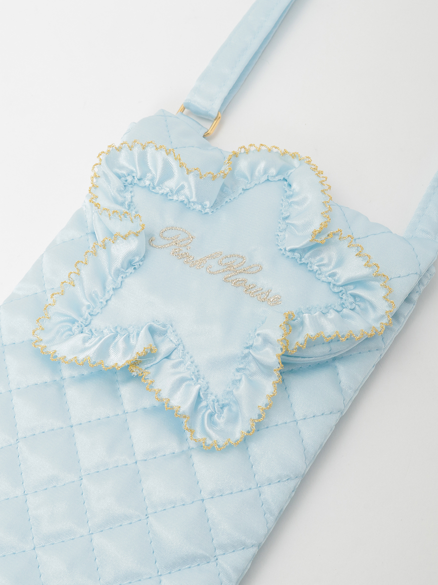 星形ワッペン付きキルティングスマホポシェット 詳細画像 ソライロ 8