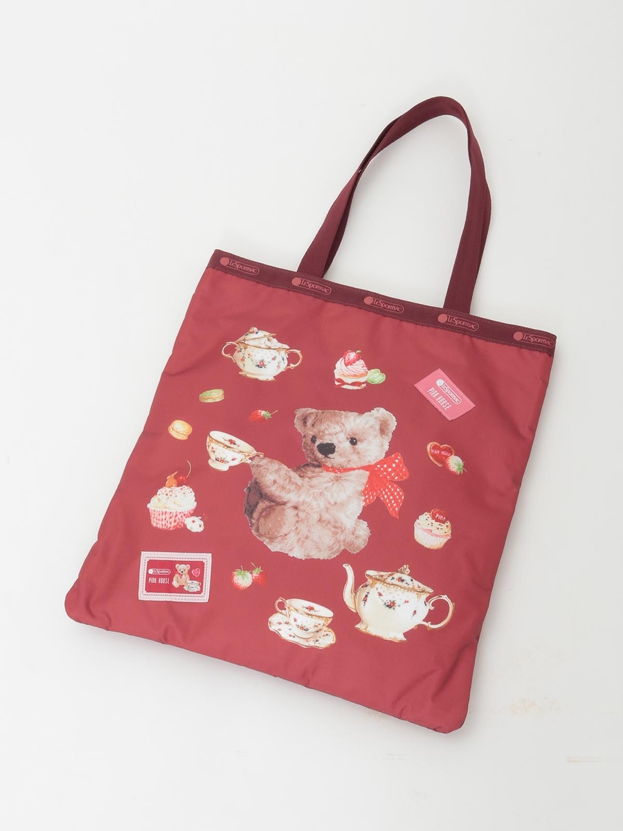 PH Tea Party Bear LARGE EMERALD TOTE｜ピンクハウスオフィシャル