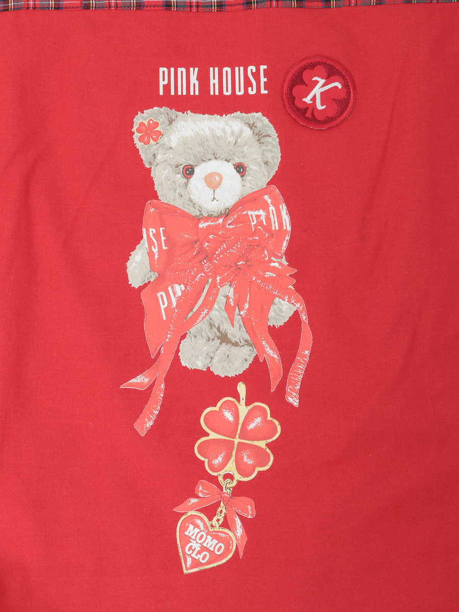 PINK HOUSE&times;Momoclo テディ＆ネコプリントバッグ 詳細画像 ピンク・ネコ 10