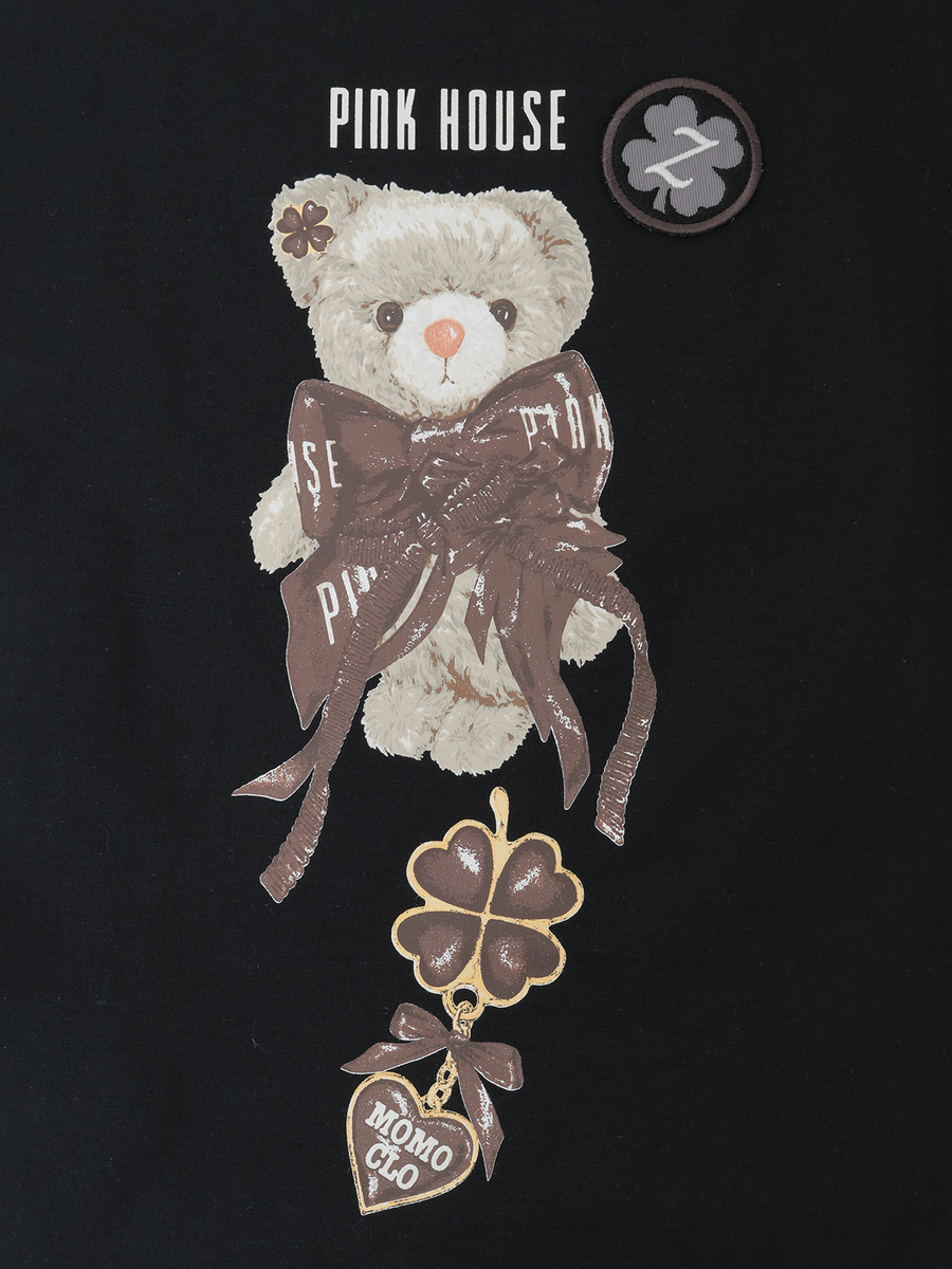 PINK HOUSE&times;Momoclo テディ＆ネコプリントバッグ 詳細画像 ピンク・ネコ 12