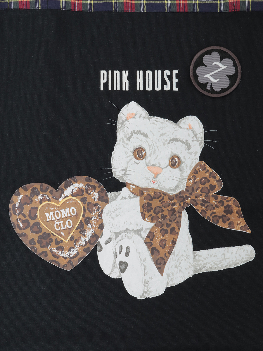 PINK HOUSE&times;Momoclo テディ＆ネコプリントバッグ 詳細画像 ピンク・ネコ 24