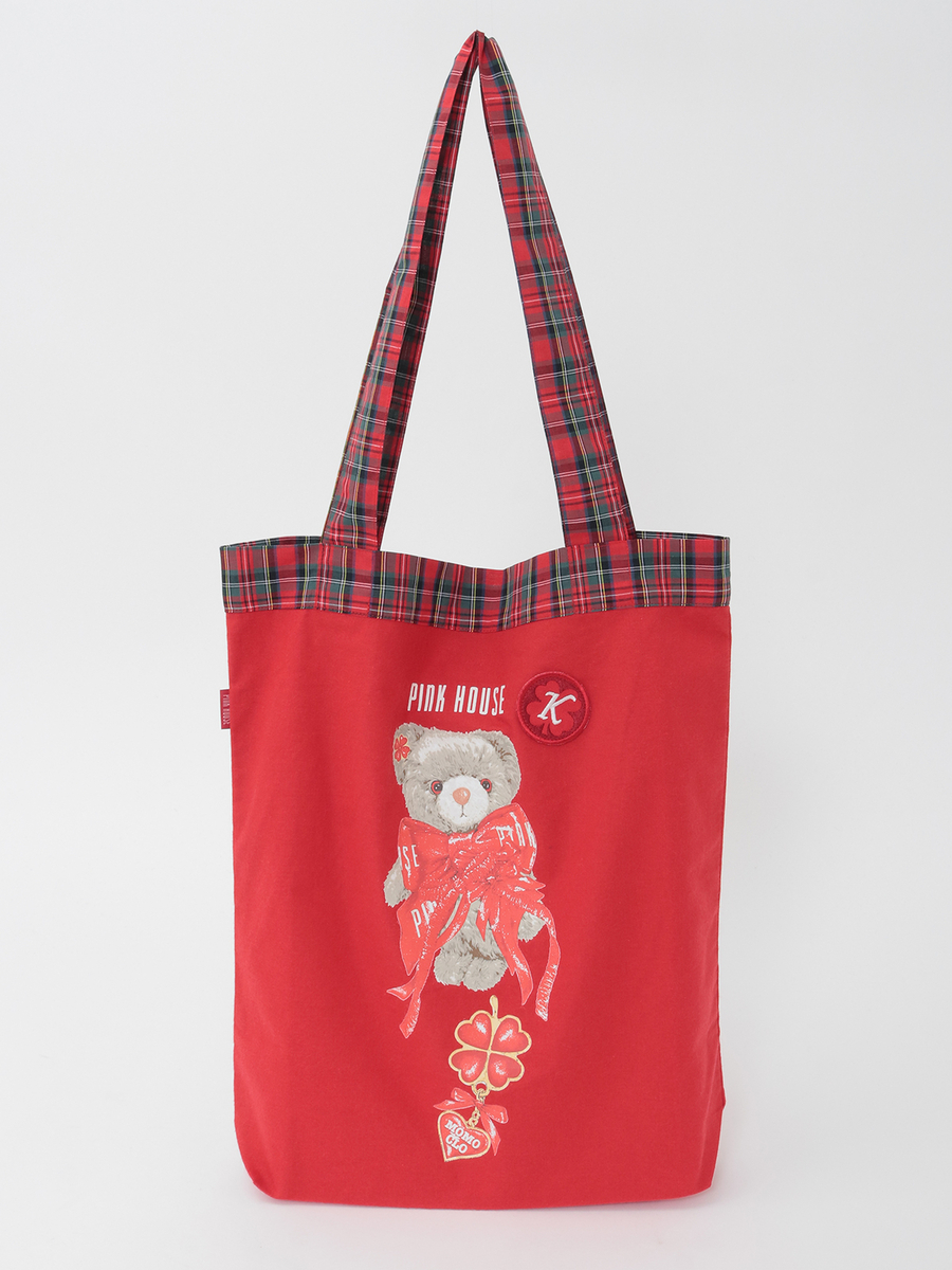 PINK HOUSE&times;Momoclo テディ＆ネコプリントバッグ 詳細画像 ピンク・ネコ 3