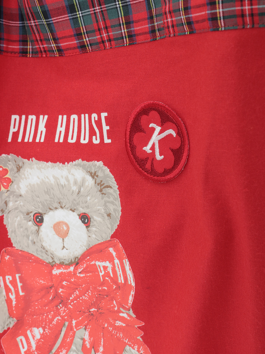 PINK HOUSE&times;Momoclo テディ＆ネコプリントバッグ 詳細画像 ピンク・ネコ 7