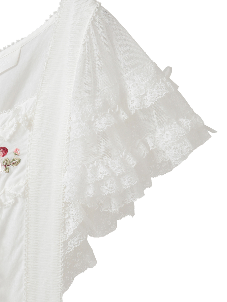 ローズ刺繍使いタブリエドレス 詳細画像 ソライロ 11