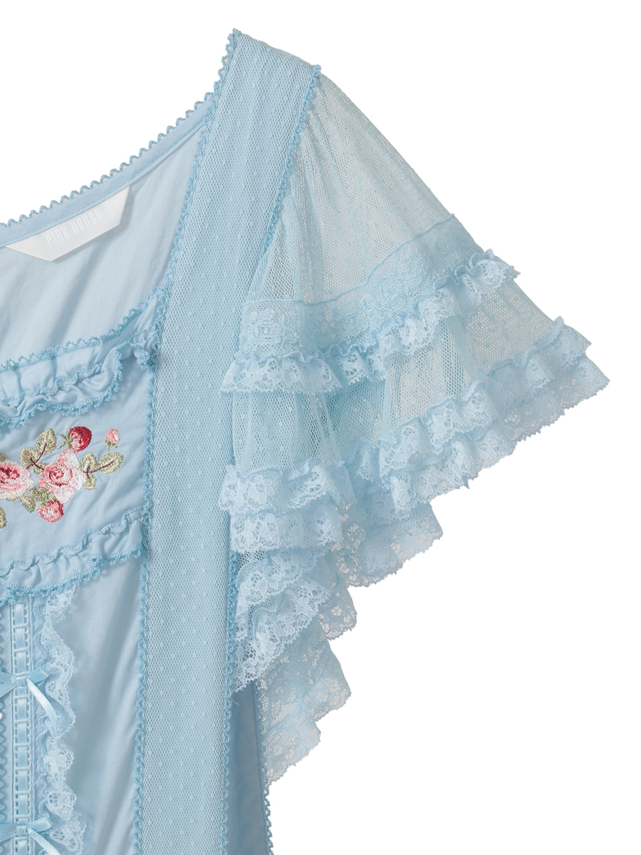 ローズ刺繍使いタブリエドレス 詳細画像 ソライロ 15