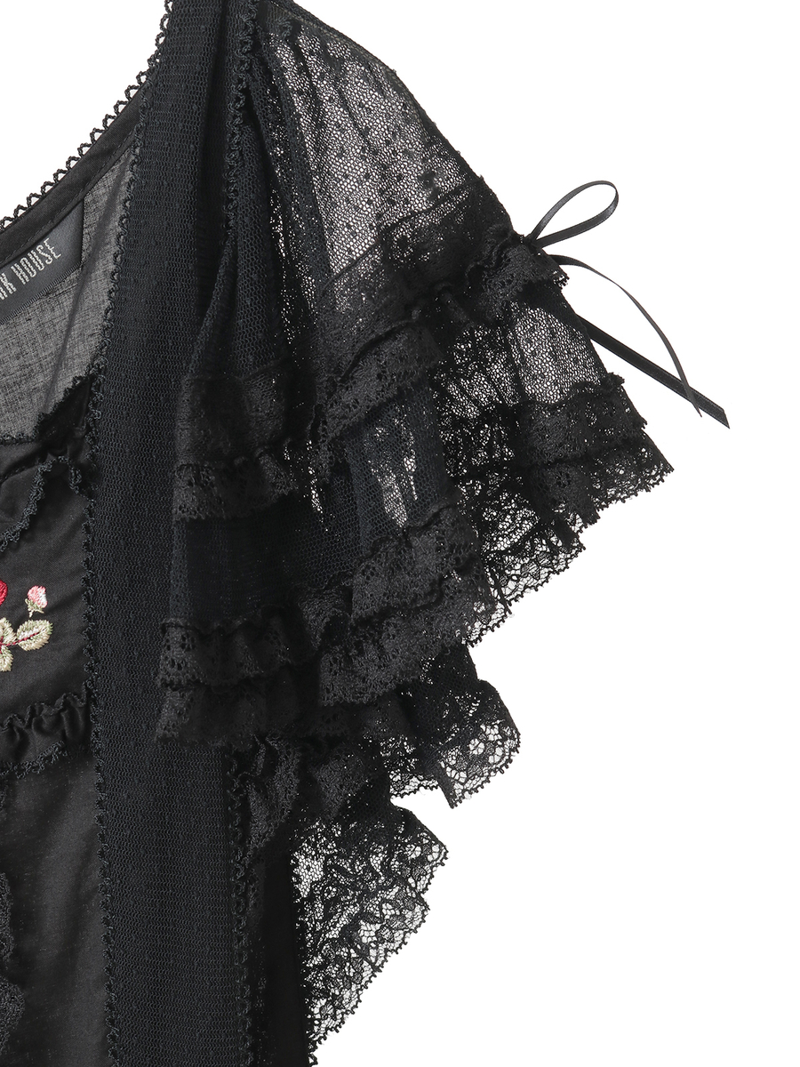 ローズ刺繍使いタブリエドレス 詳細画像 ソライロ 9