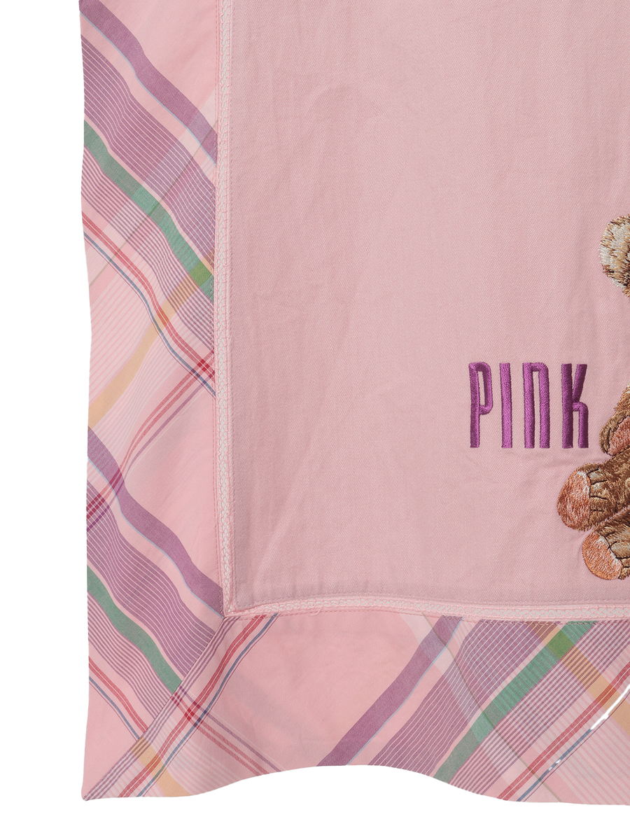 テディベア刺繍デニムタブリエ 詳細画像 アカ 6