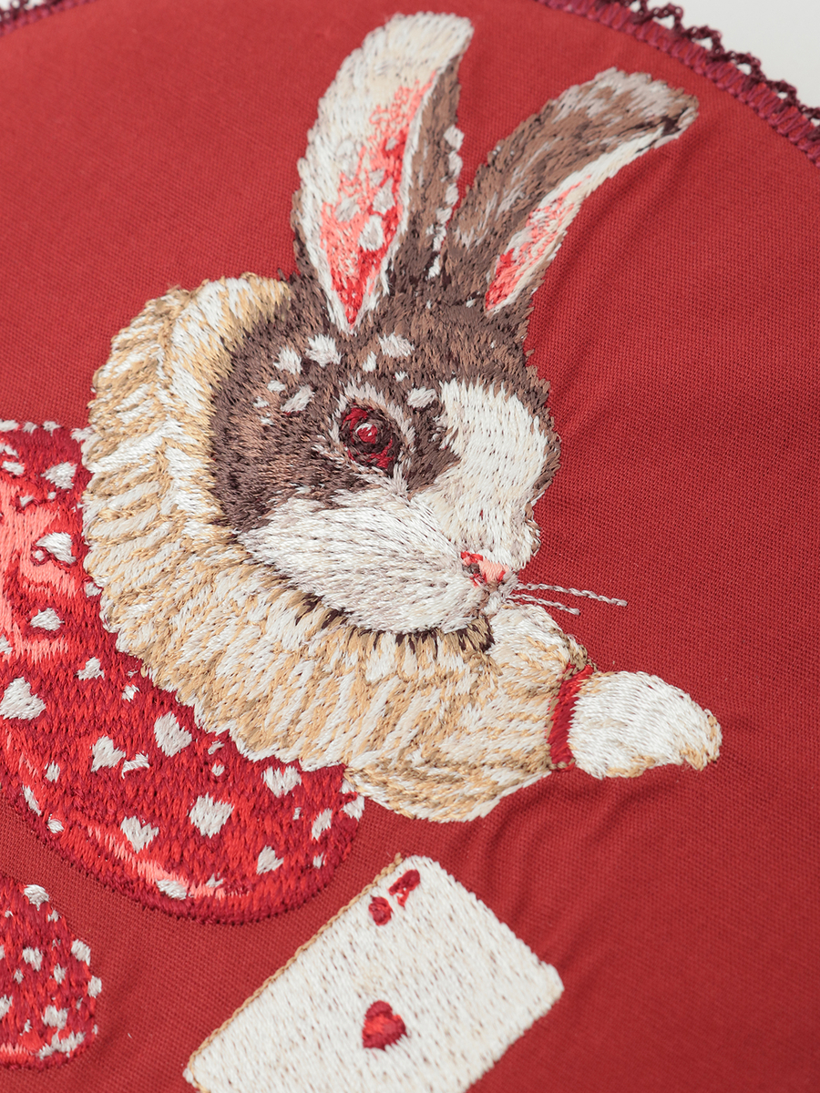 TOADSTOOL RABBIT刺繍ワッペン 詳細画像 ブルー 3