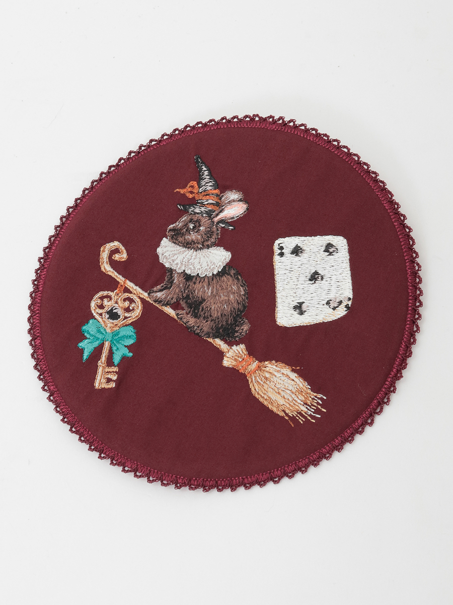 FLYING ON BROOM刺繍ワッペン 詳細画像 アカ 1