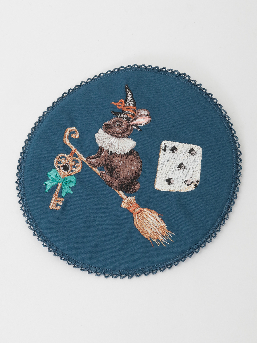 FLYING ON BROOM刺繍ワッペン 詳細画像 ブルー 1