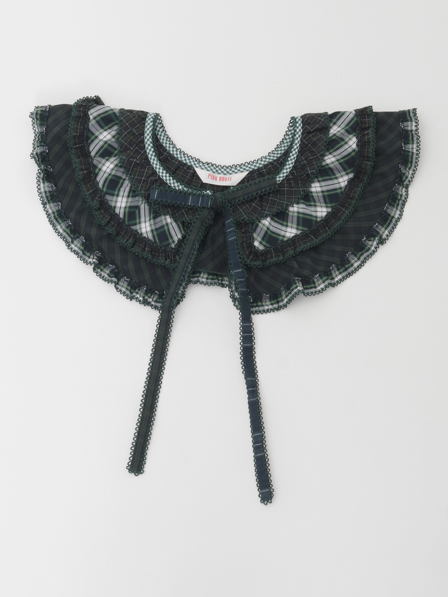 フリル使いティペット 詳細画像 グリーン系 1