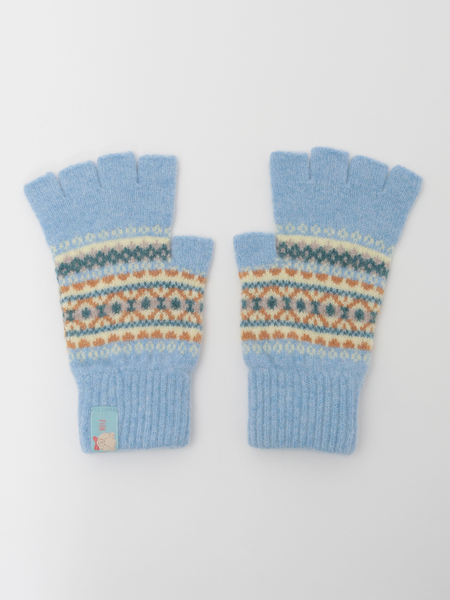 編み込みニット手袋