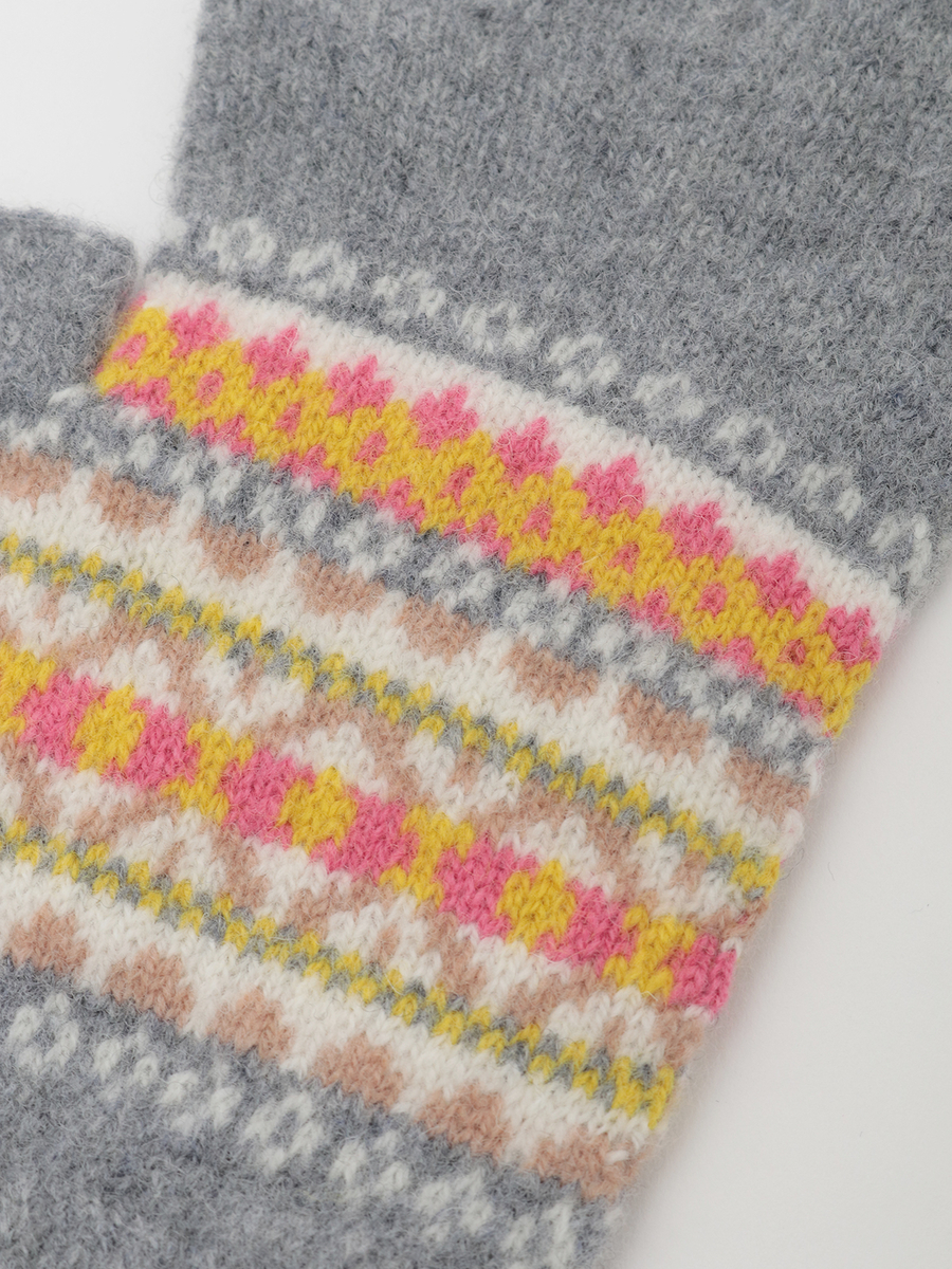 編み込みニット手袋 詳細画像 ミズイロ系 6