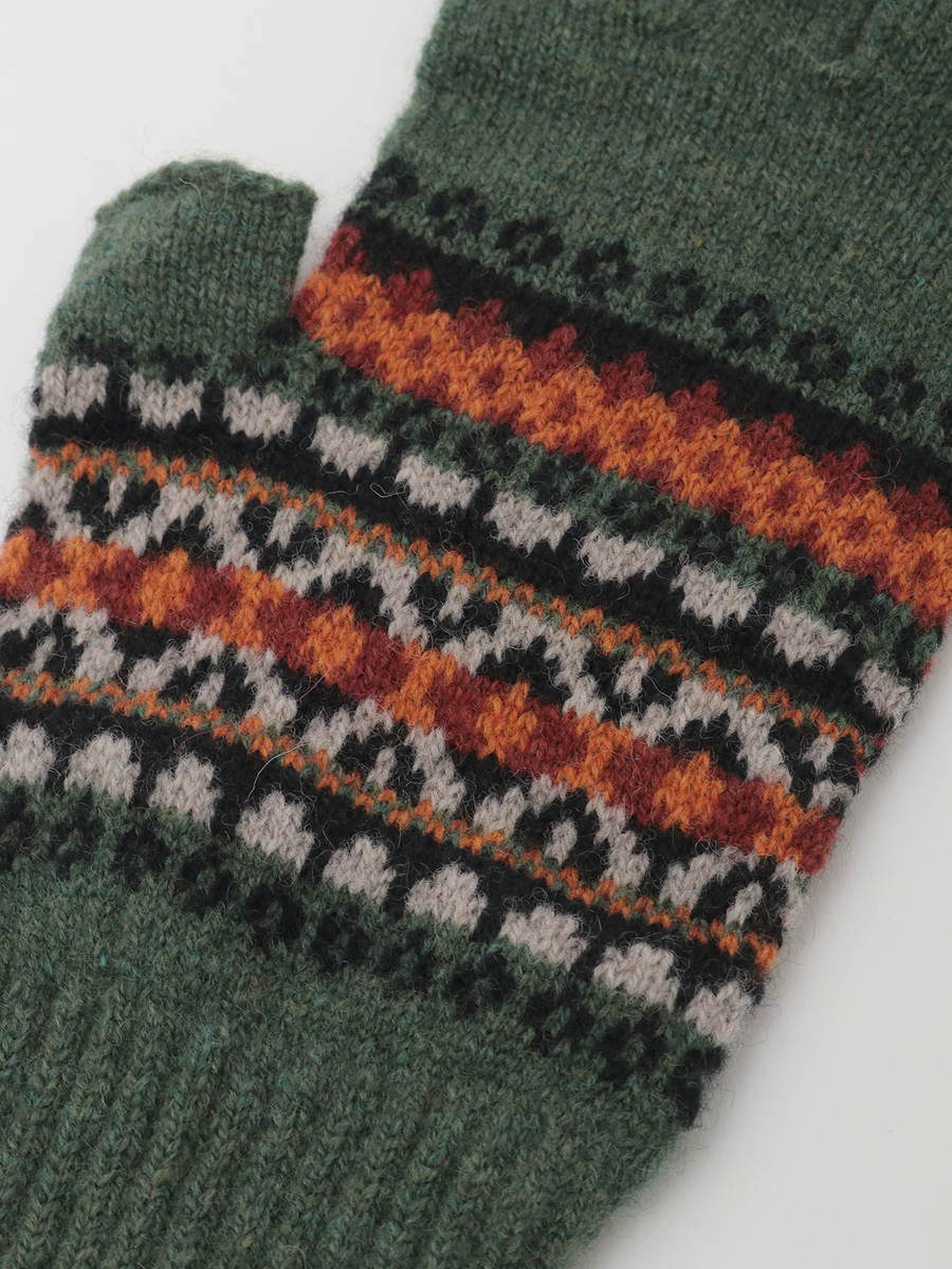 編み込みニット手袋 詳細画像 ミズイロ系 7