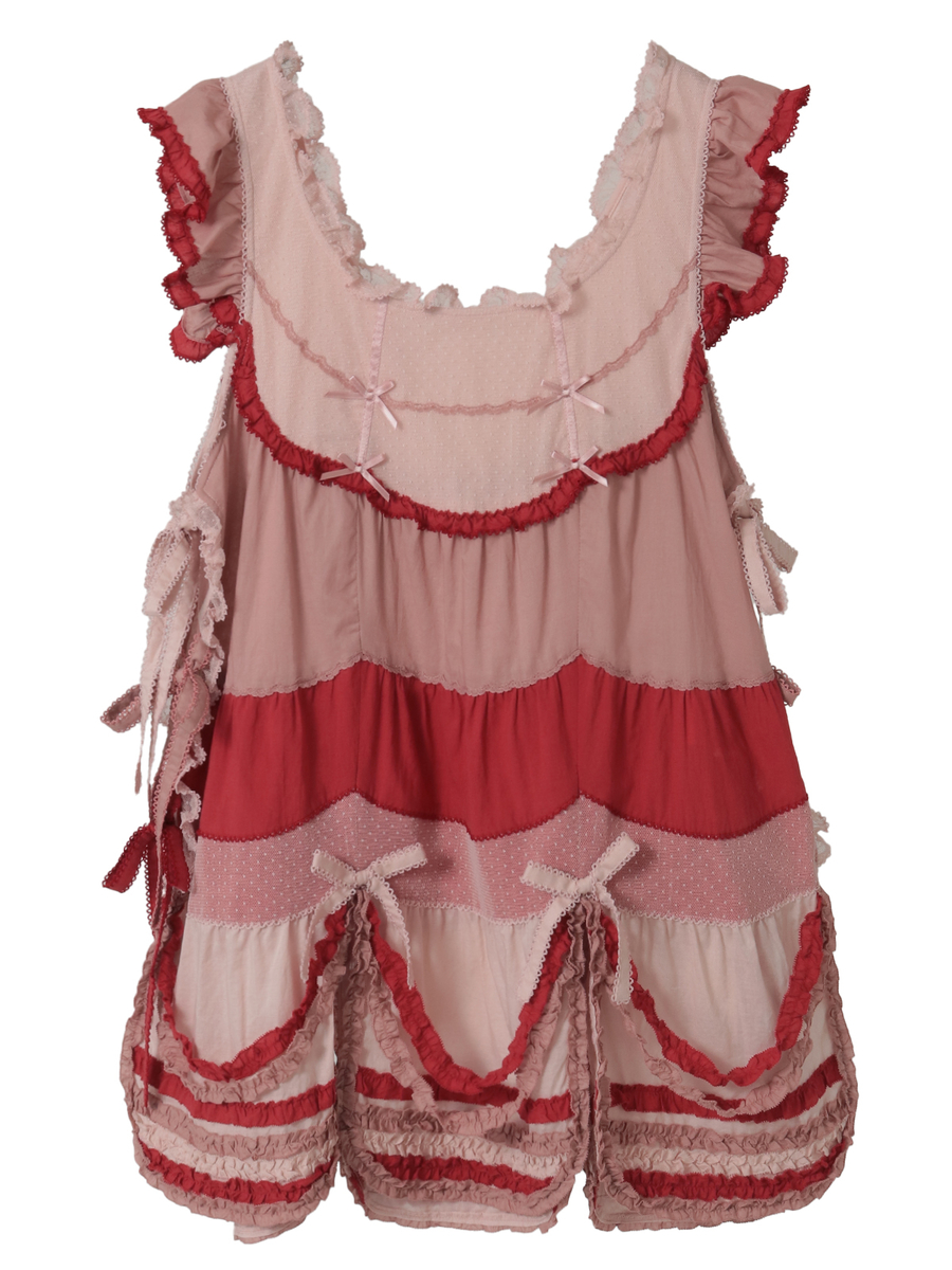 配色ローンタブリエ 詳細画像 ピンク 1