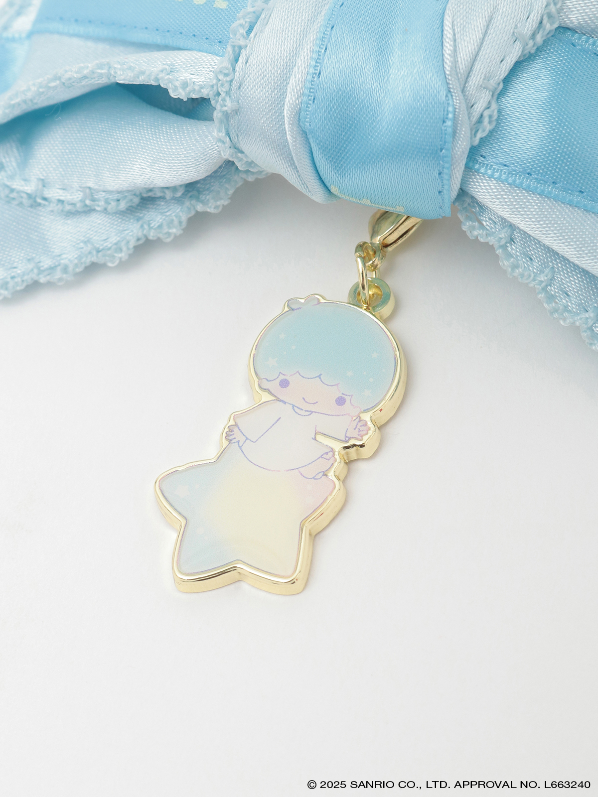 ピンクハウス　リトルツインスターズ　リボンセット Little Twin Stars×PINK HOUSE リボンクリップ2個セット(チャーム付き