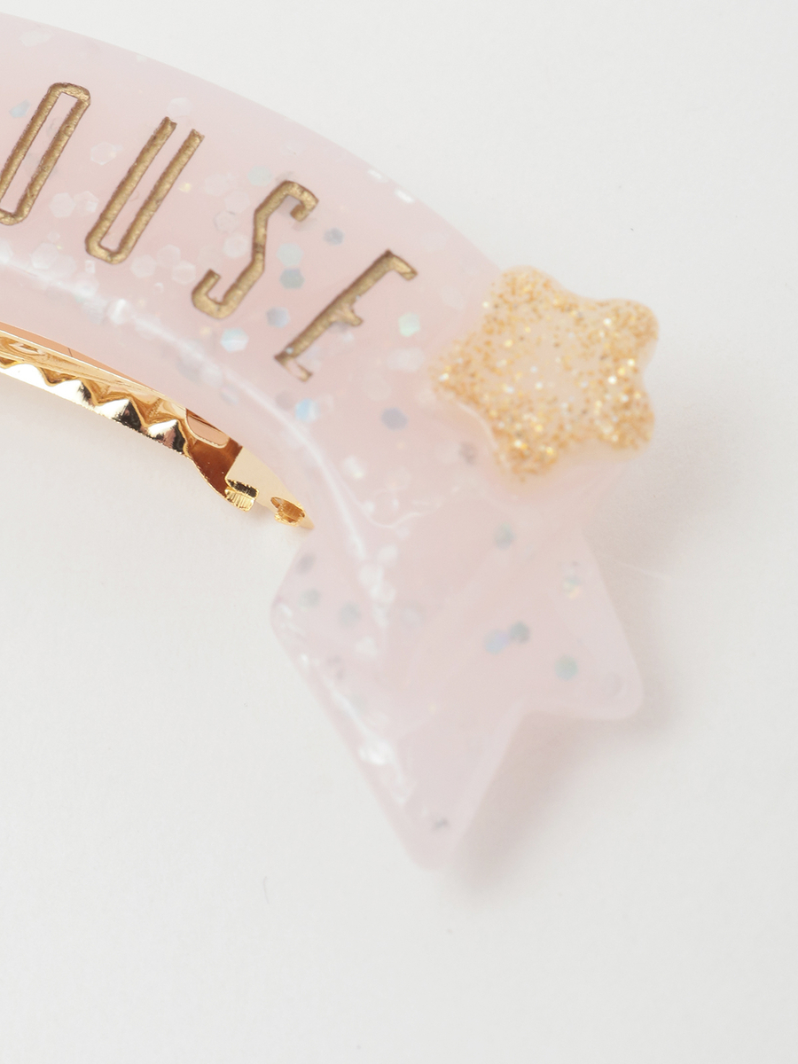 ラメ入り星ロゴバレッタ 詳細画像 ピンク 4