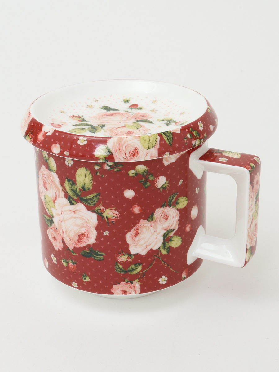 【PINK HOUSE LIFE STYLE】上蓋付きマグカップ 詳細画像 ローズ 1