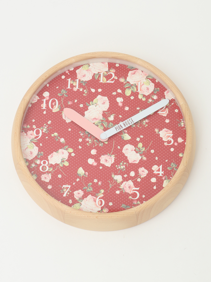 【PINK HOUSE LIFE STYLE】掛け時計 詳細画像 ローズ 1