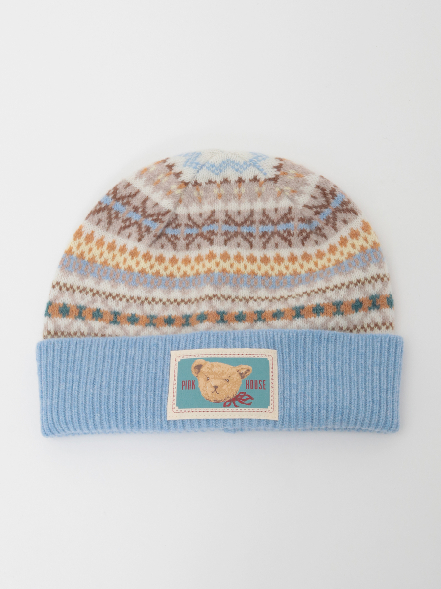 編み込みニットキャップ 詳細画像 ミズイロ系 1