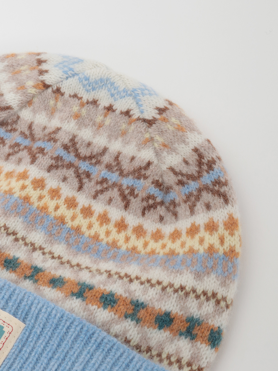 編み込みニットキャップ 詳細画像 ミズイロ系 3